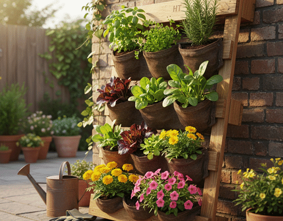 Repurposed Pallet Garden